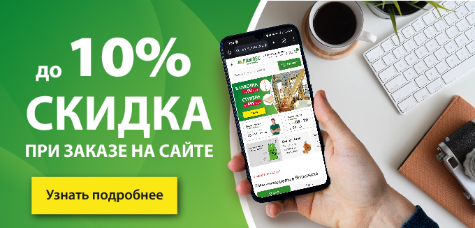 Скидка 10% при заказе на сайте