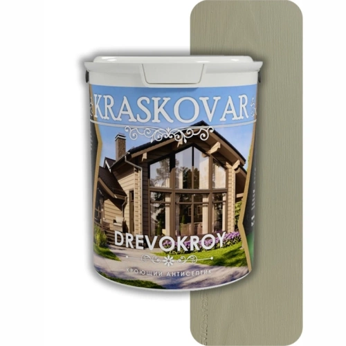 картинка Красковар Антисептик кроющий 2л (RAL 7033 серо-зеленый) от магазина Пиломатериал Воткинск