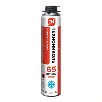 картинка Монтажная пена Технониколь Maximum 65л профессиональная всесезонная от магазина Пиломатериал Воткинск