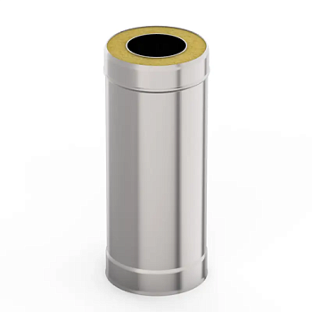 картинка Труба сэндвич D115/200 L500 нерж.сталь 430-0.5мм от магазина Пиломатериал Воткинск