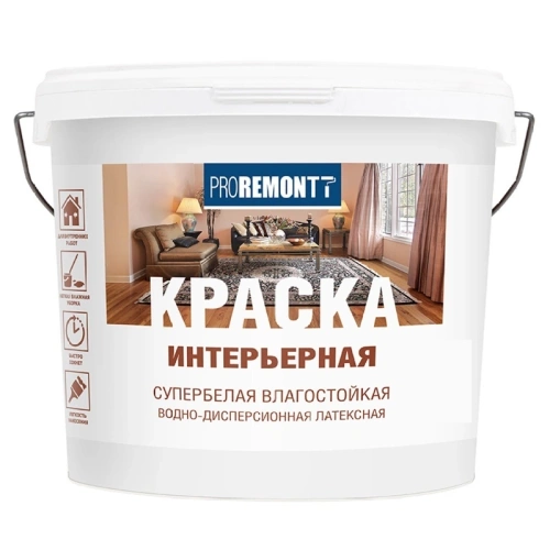 картинка ВДАК интерьерная влагостойкая супербелая Proremontt 3кг от магазина Пиломатериал Воткинск