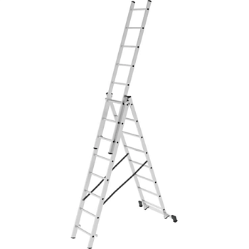 картинка Лестница трехсекционная алюминиевая Новая Высота серия NV100 3*8 ступеней 1230308 от магазина Пиломатериал Воткинск