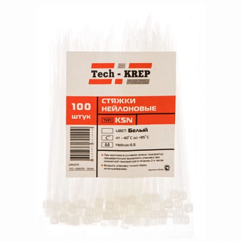 картинка Хомут-стяжка белая KSN-W 3*100мм от магазина Пиломатериал Воткинск