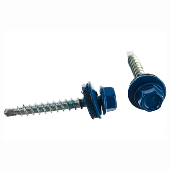 картинка Саморезы кровельные 4,8*35мм RAL 5005 (синий) металл/дерево от магазина Пиломатериал Воткинск