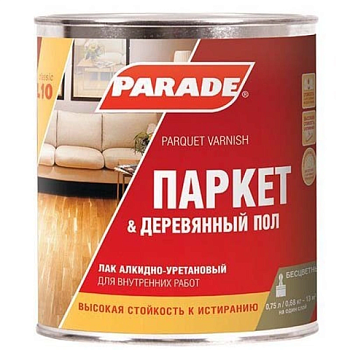 картинка Лак Паркет&Деревянный пол глянцевый Parade алкидно-уретановый 0.75л от магазина Пиломатериал Воткинск