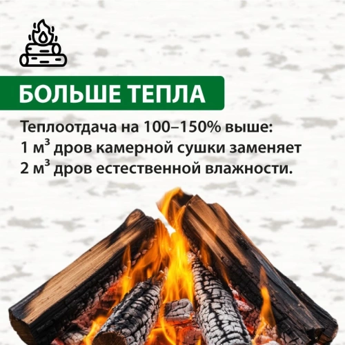 картинка Дрова Березовые 100% СУХИЕ камерной сушки (8кг/мешок) от магазина Пиломатериал Воткинск