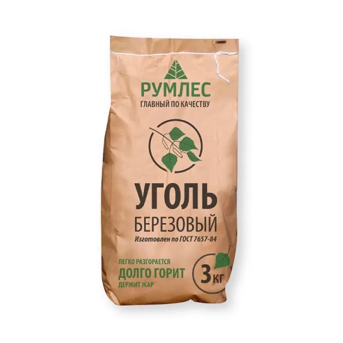 картинка Уголь березовый Отборный 3 кг от магазина Пиломатериал Воткинск
