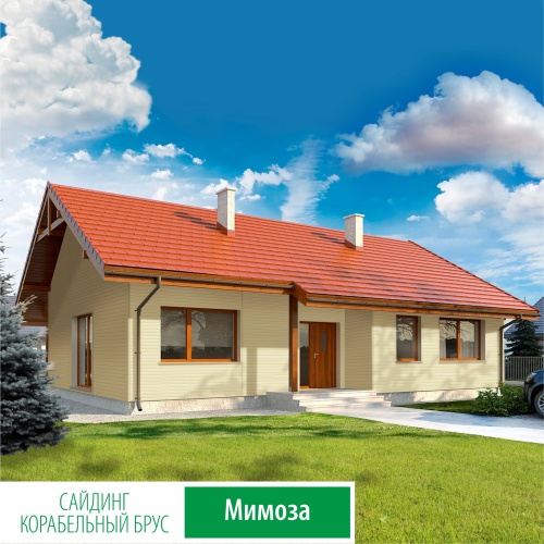 картинка Bиниловый сайдинг мимоза 3*0.2 м Технониколь от магазина Пиломатериал Воткинск