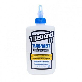 картинка Клей столярный Titebond II влагостойкий прозрачный D3 237мл (белый) от магазина Пиломатериал Воткинск