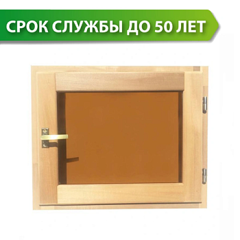 картинка Форточка банная термолипа (тонированное стекло 8мм, фурнитура бронза) 400*500мм от магазина Пиломатериал Воткинск