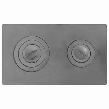 картинка Плита литая двухконфорочная 710*410мм П2-3 от магазина Пиломатериал Воткинск