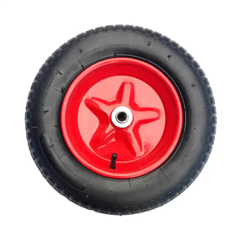 картинка Колесо пневмо 3,25/3,00*80 с подшипником D20 (для двухколесной тачки) от магазина Пиломатериал Воткинск