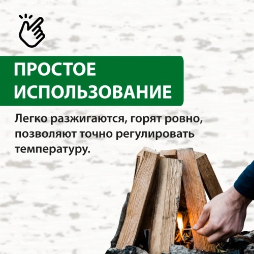 картинка Дрова Березовые 100% СУХИЕ камерной сушки (8кг/мешок) от магазина Пиломатериал Воткинск