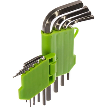 картинка Набор ключей имбусовых 1,5-10 мм шестигранные короткие 9шт. 12317 от магазина Пиломатериал Воткинск