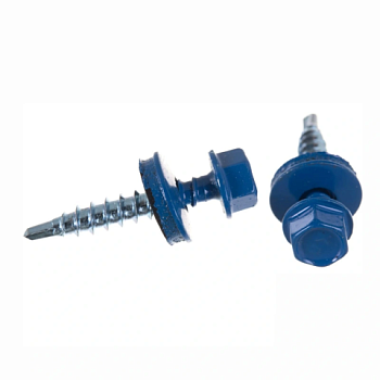 картинка Саморезы кровельные 4,8*29мм RAL 5005 (синий) металл/дерево от магазина Пиломатериал Воткинск