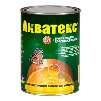 картинка Защитно-декоративный состав Акватекс Белый 0.8л от магазина Пиломатериал Воткинск