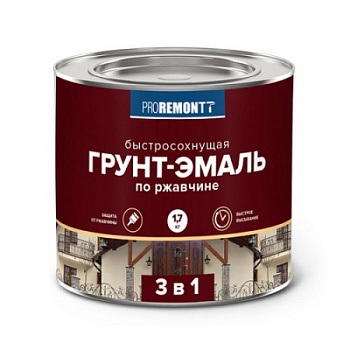 картинка Грунт-эмаль 3в1 быстросохнующая белая матовая Proremontt 1.7кг от магазина Пиломатериал Воткинск