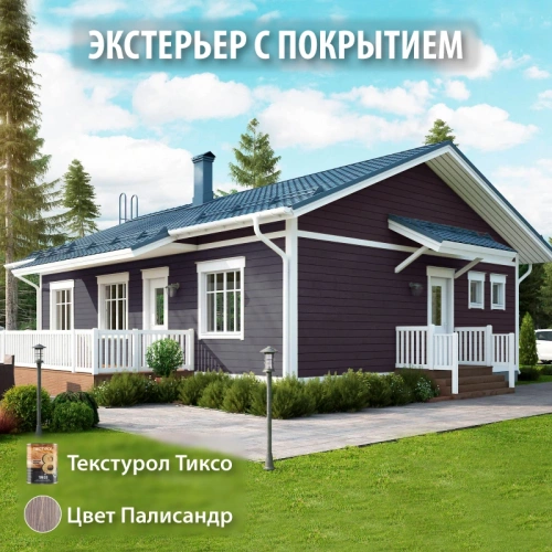 картинка Текстурол ТИКСО Палисандр 3л деревозащитное средство от магазина Пиломатериал Воткинск