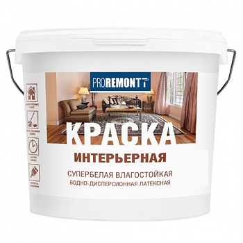 картинка ВДАК интерьерная влагостойкая супербелая Proremontt 3кг от магазина Пиломатериал Воткинск
