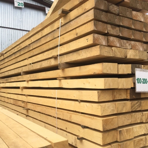 картинка Брус 100*200*6000мм 1-3 сорт (ГОСТ 8486-86) естественной влажности хвойные породы от магазина Пиломатериал Воткинск