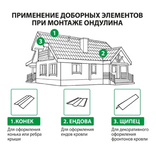 картинка Конек черепица ондулин серый графит 0,9*0,36м от магазина Пиломатериал Воткинск