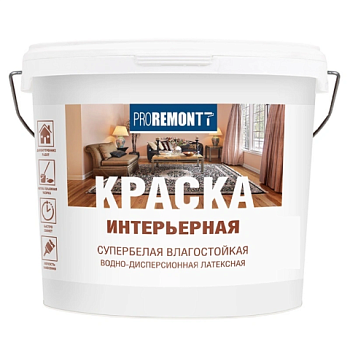 картинка ВДАК интерьерная влагостойкая супербелая Proremontt 3кг от магазина Пиломатериал Воткинск