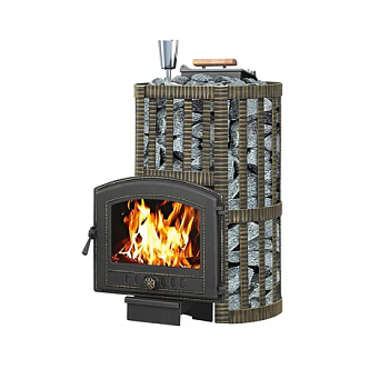 картинка Печь банная Везувий Ураган Ковка 16 (224) Чугун от магазина Пиломатериал Воткинск