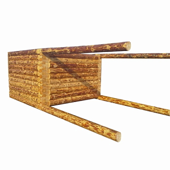 картинка Сруб нестроганый 3*3м с проходными высота 1,9-2,1м D16-18см рубка в лапу от магазина Пиломатериал Воткинск