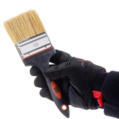 картинка Кисть ПРЕМИУМ 80мм плоская белая натуральная щетина от магазина Пиломатериал Воткинск