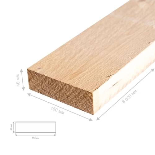 картинка Доска обрезная 40*150*6000мм 1 сорт дисковый распил, естественной влажности ель/сосна от магазина Пиломатериал Воткинск
