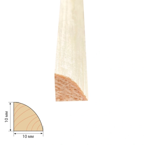 картинка Штапик сосна 10*10*2000мм сорт Экстра от магазина Пиломатериал Воткинск