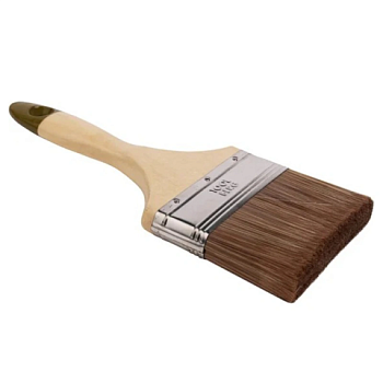 картинка Кисть универсальная плоская Toolberg Микс-Эксперт для лаков, масла, эмалей, смешанная щетина, 100мм от магазина Пиломатериал Воткинск