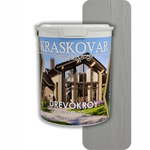 картинка Красковар Антисептик кроющий 2л (RAL 7040 светлый графит) от магазина Пиломатериал Воткинск